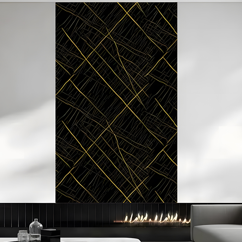 Luxusná nástenná PET prenosová fólia z čierneho zlata