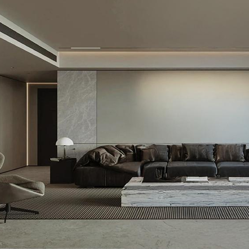 Dekoratívna fólia na prenos tepla Morgan Grey odolná voči vlhkosti na TV pozadí
